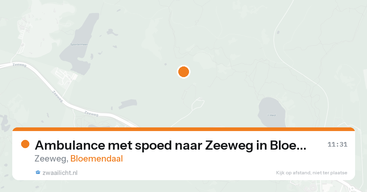 Ambulance met spoed naar Zeeweg in Bloemendaal — 30 mei 2026