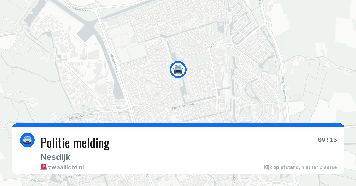 Politie melding — 18 jul 2026