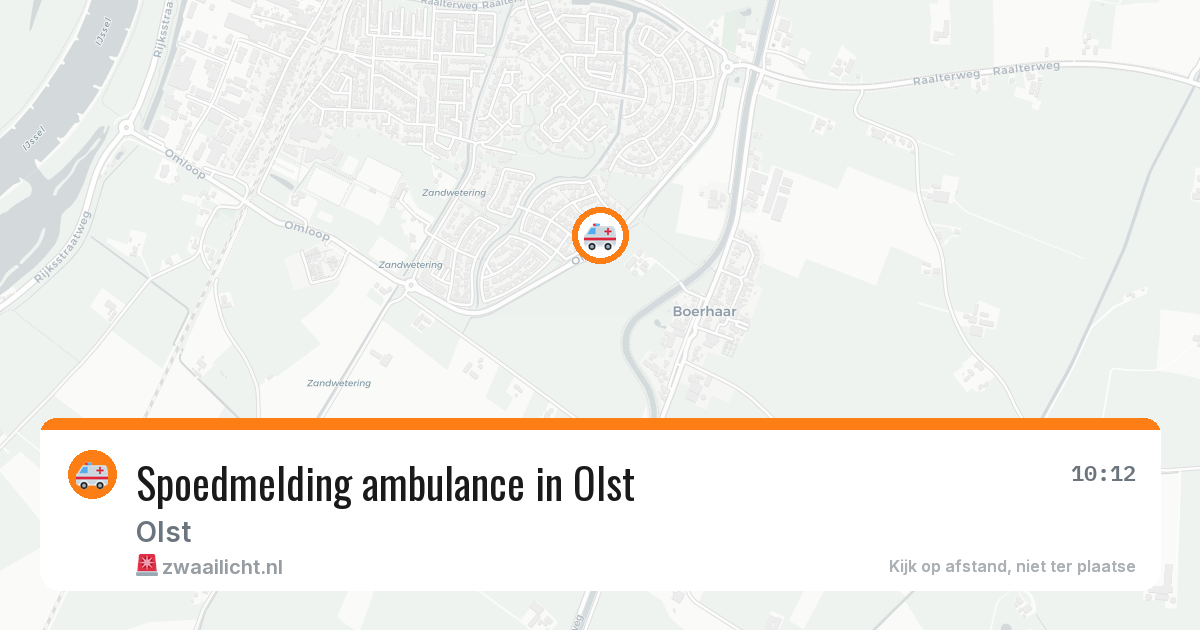 Spoedmelding ambulance in Olst — 9 mrt 2026