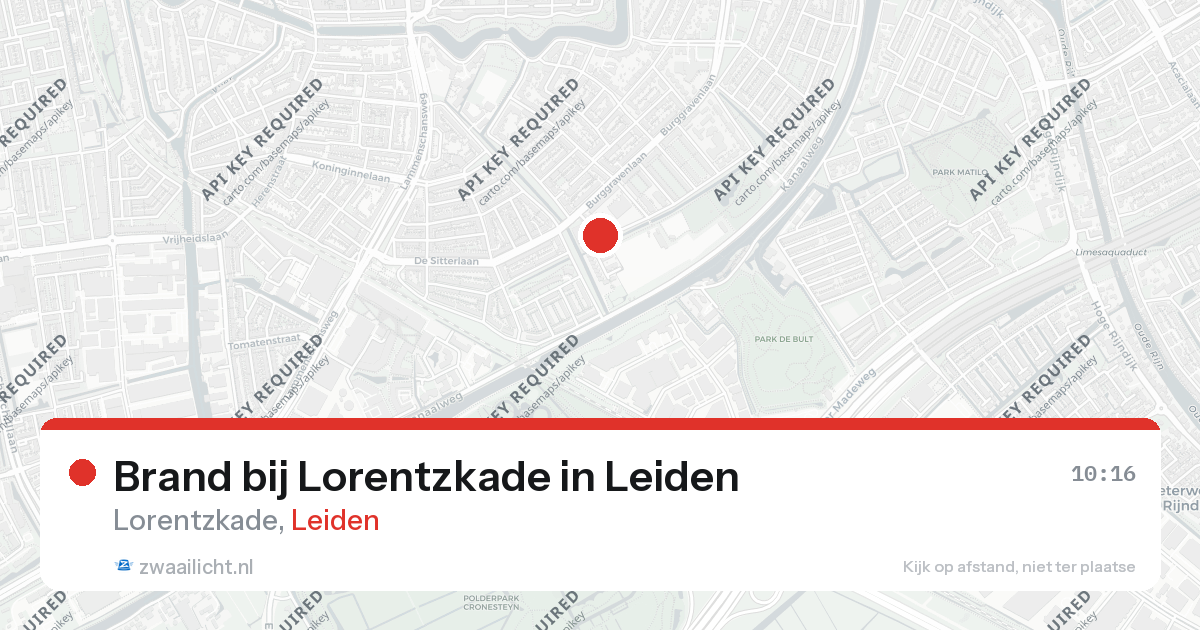 Brand bij Lorentzkade in Leiden — 19 feb 2026