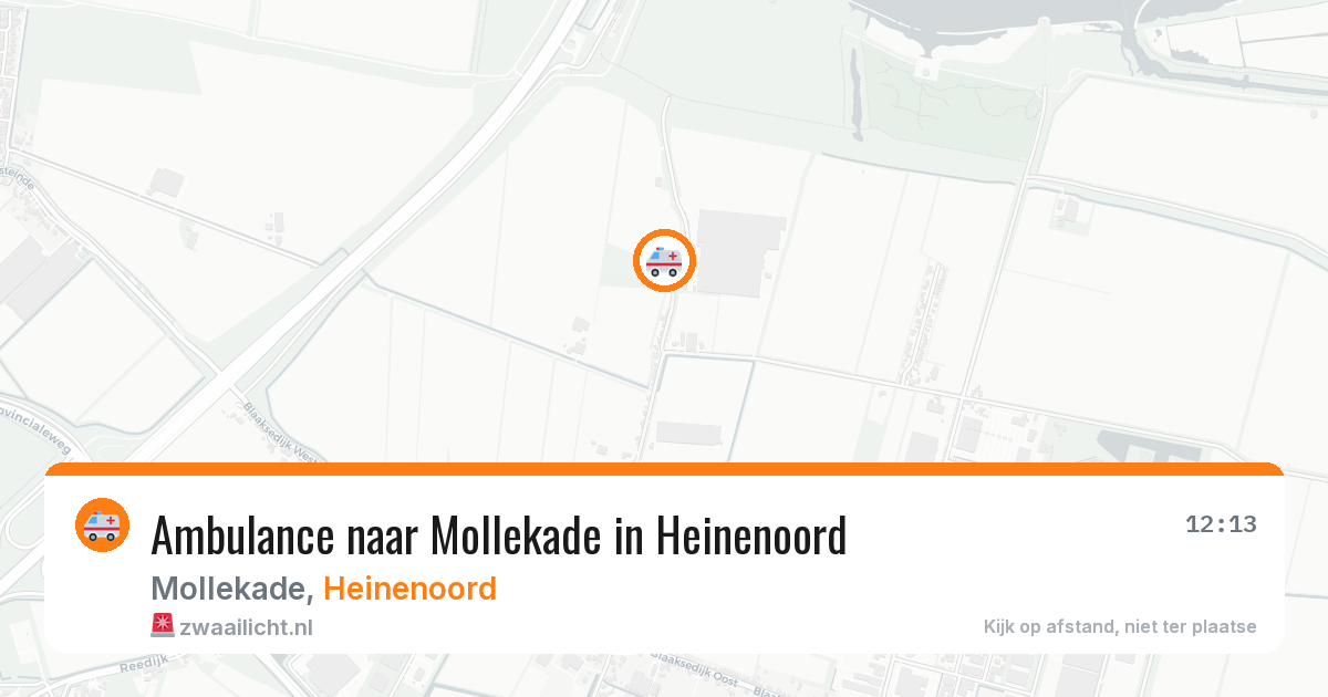 Ambulance naar Mollekade in Heinenoord — 1 apr 2026
