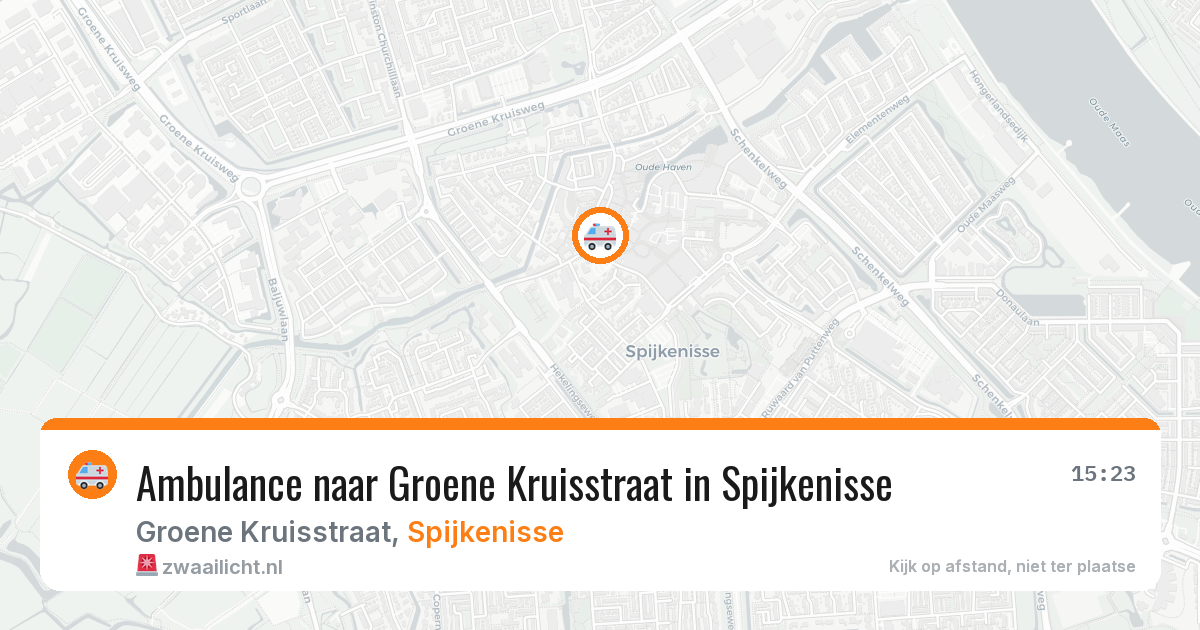 Ambulance naar Groene Kruisstraat in Spijkenisse — 20 mrt 2026