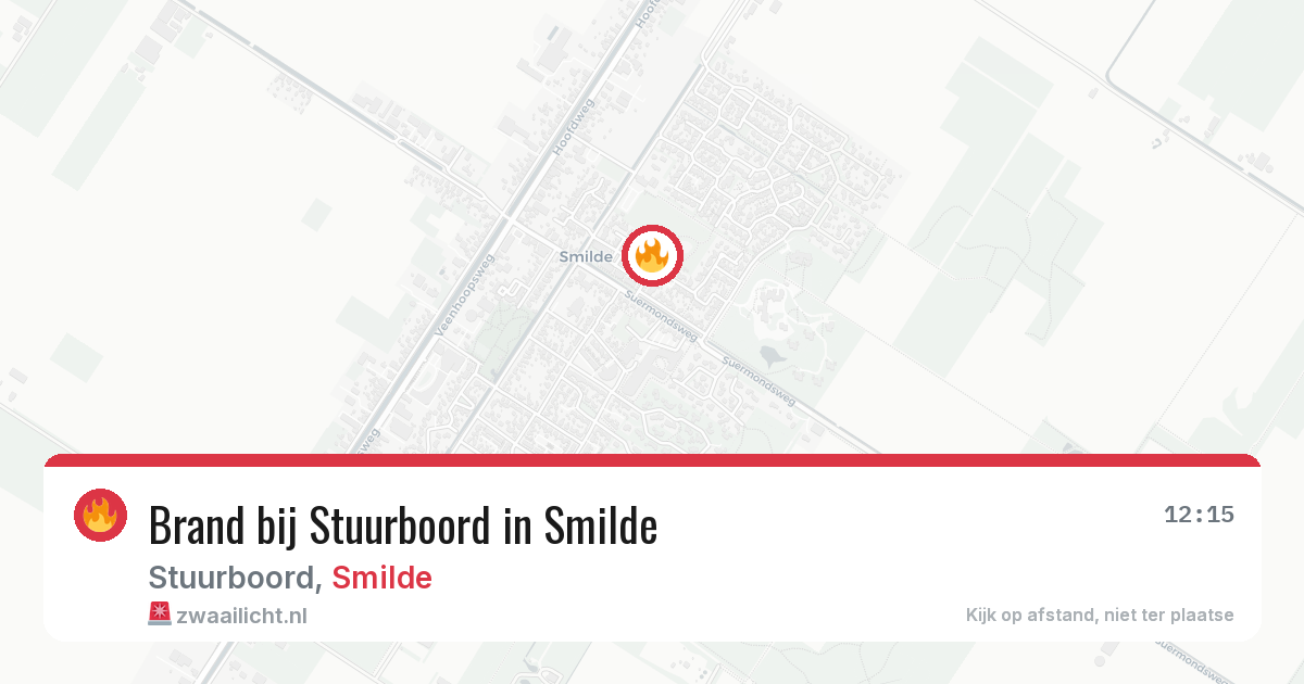 Brand bij Stuurboord in Smilde — 1 jun 2026