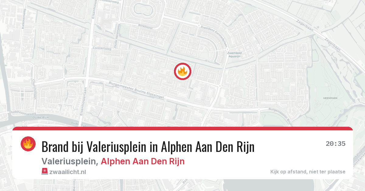Brand bij Valeriusplein in Alphen Aan Den Rijn — 11 apr 2026