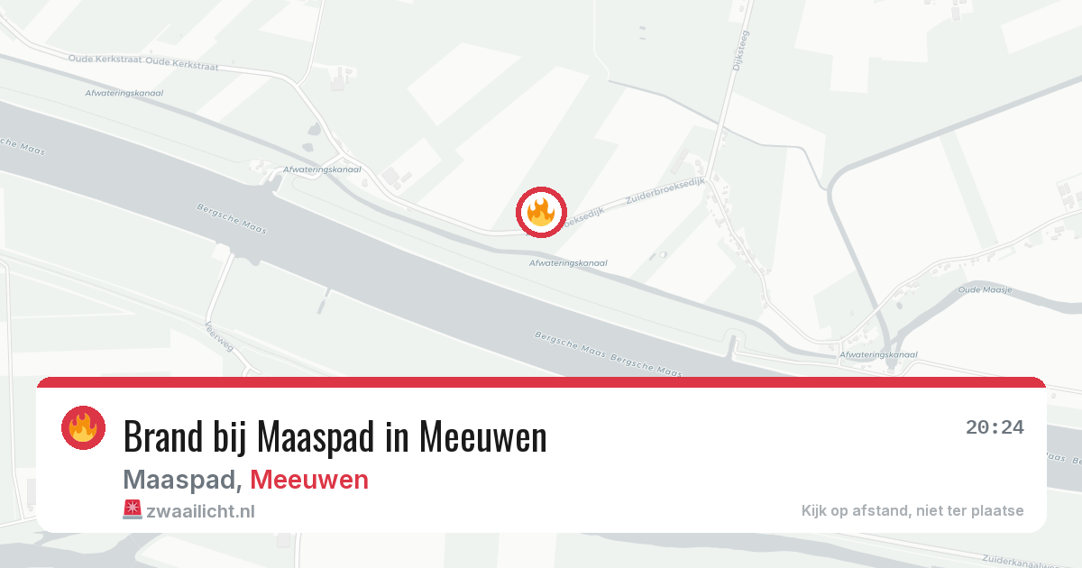 Brand bij Maaspad in Meeuwen — 29 jul 2026