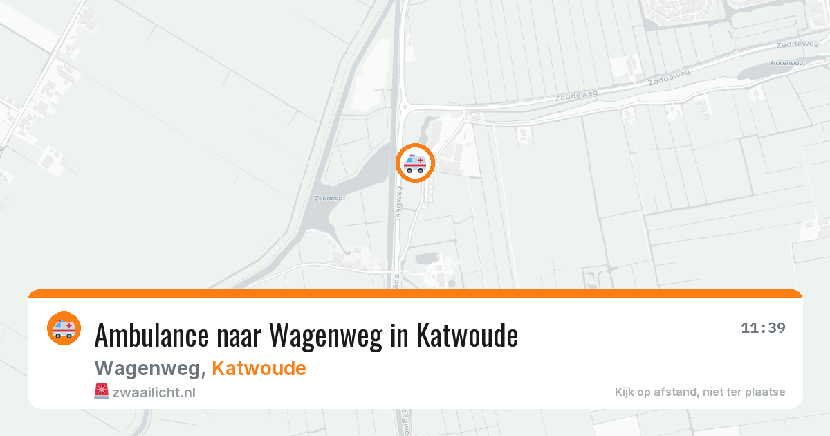 Ambulance naar Wagenweg in Katwoude — 3 jul 2026