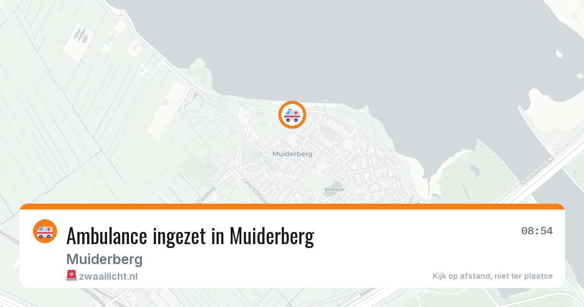 Ambulance ingezet in Muiderberg — 9 feb 2026