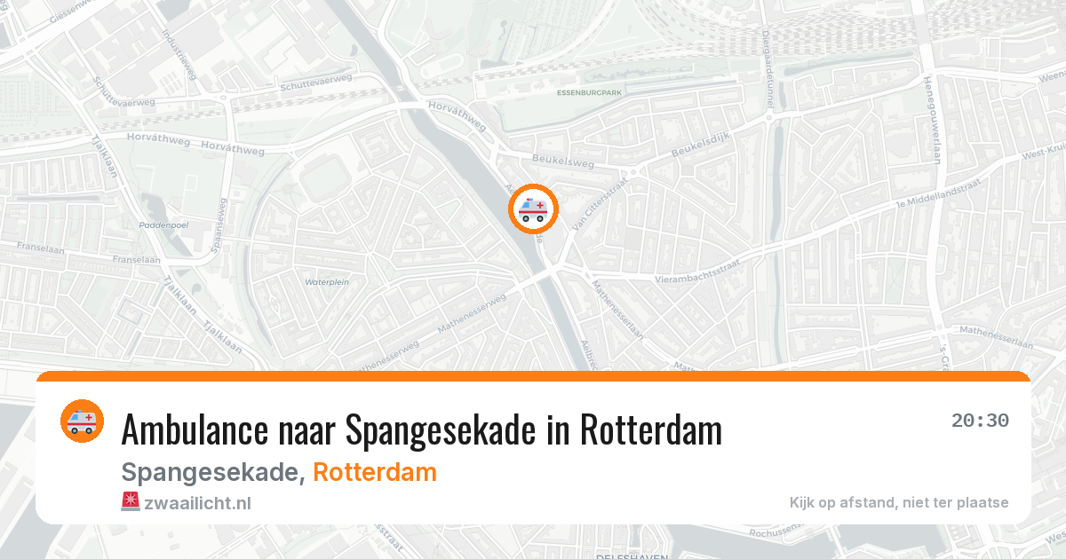 Ambulance naar Spangesekade in Rotterdam — 7 apr 2026