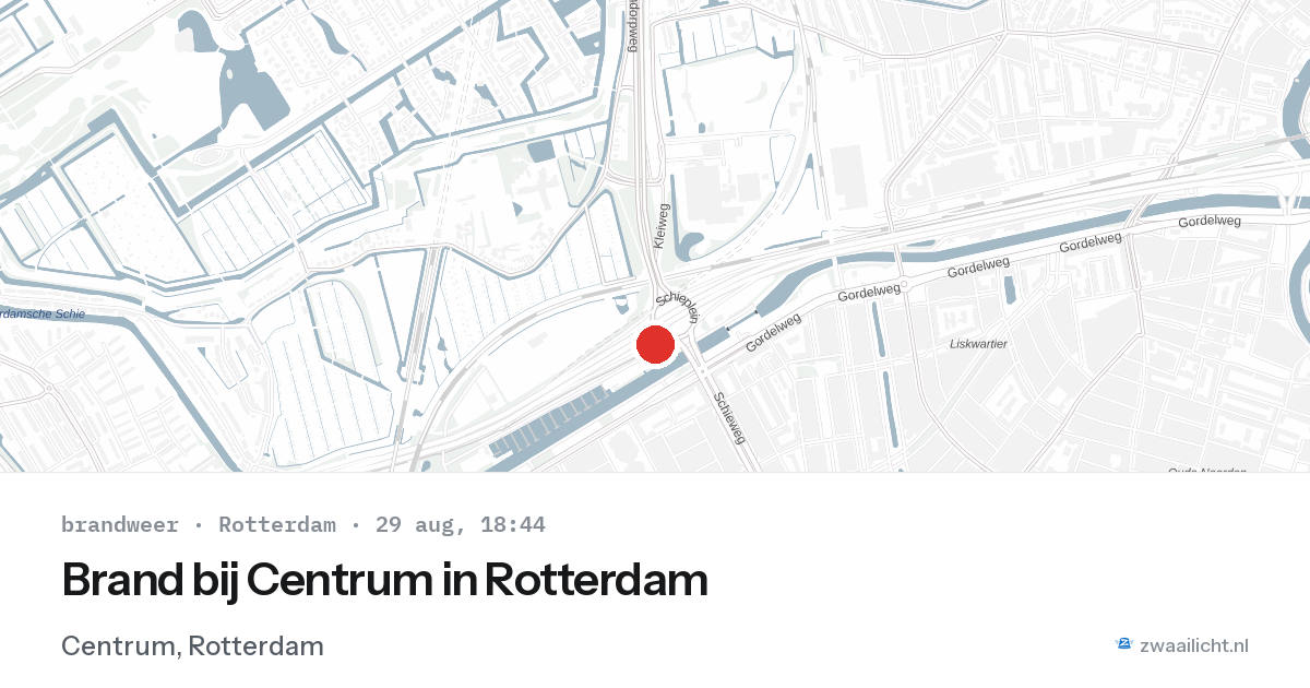 Brand bij Centrum in Rotterdam — 29 aug 2026