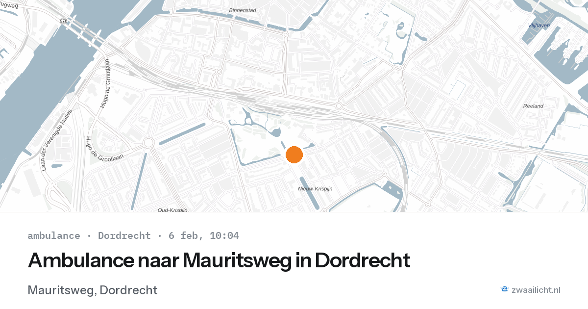 Ambulance naar Mauritsweg in Dordrecht — 6 feb 2026