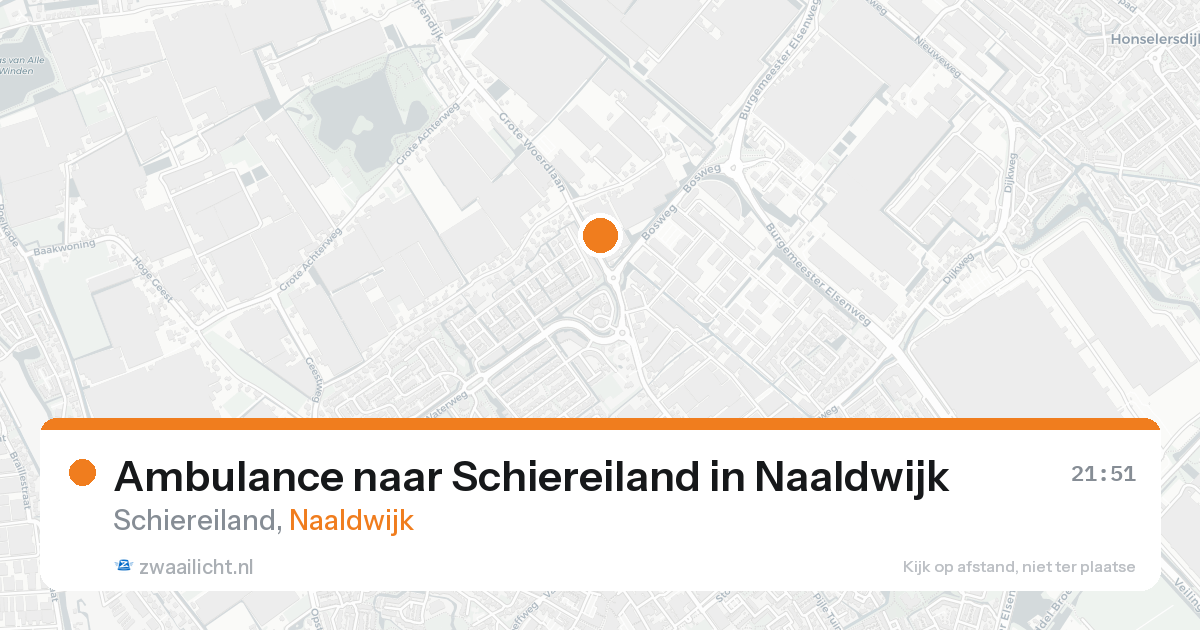 Ambulance naar Schiereiland in Naaldwijk — 23 aug 2026