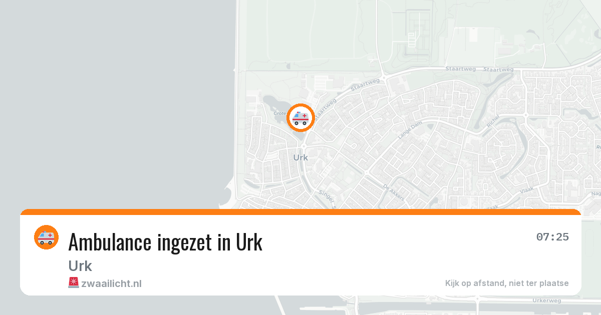 Ambulance ingezet in Urk — 4 aug 2026