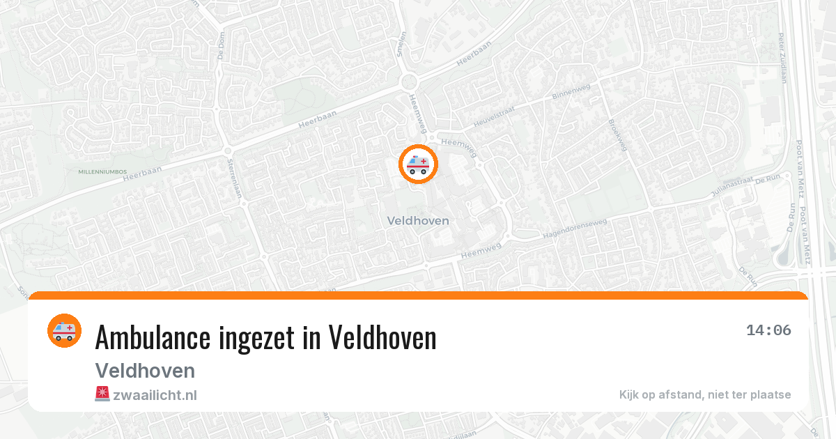 Ambulance ingezet in Veldhoven — 3 aug 2026