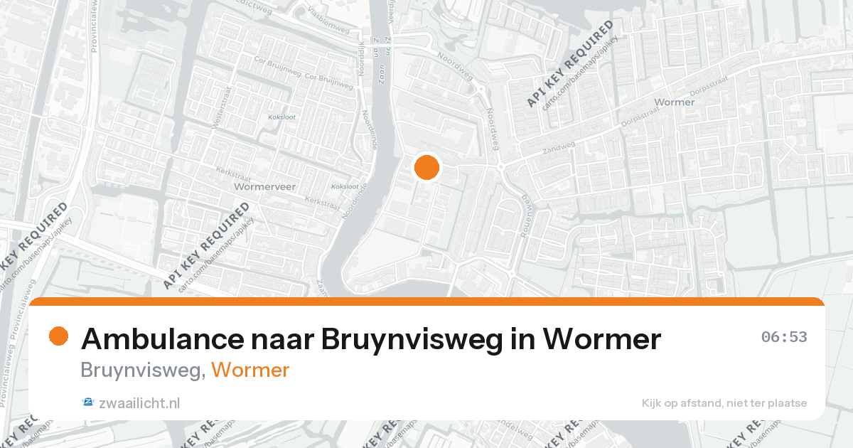 Ambulance naar Bruynvisweg in Wormer — 26 aug 2026