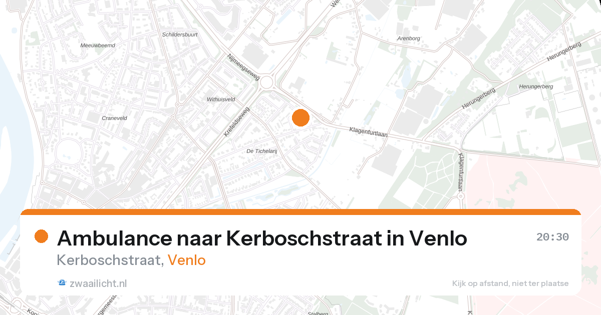 Ambulance naar Kerboschstraat in Venlo — 28 jul 2026