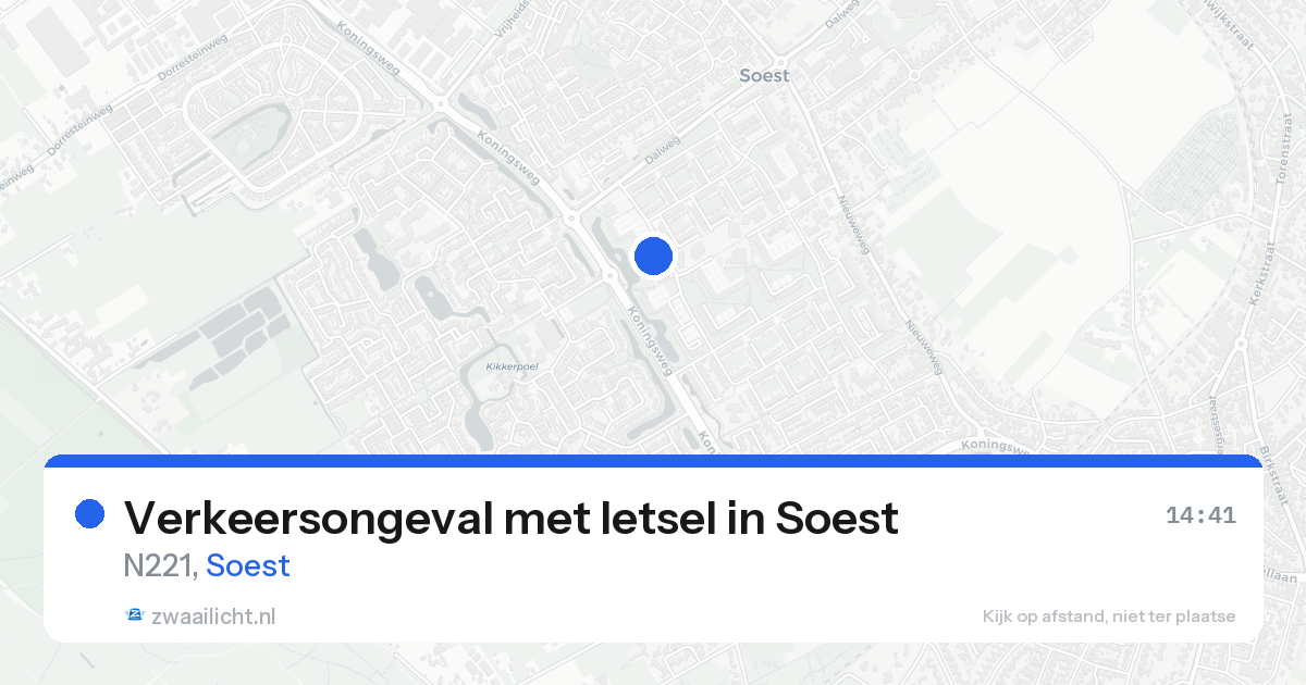 Verkeersongeval met letsel in Soest — 18 aug 2026