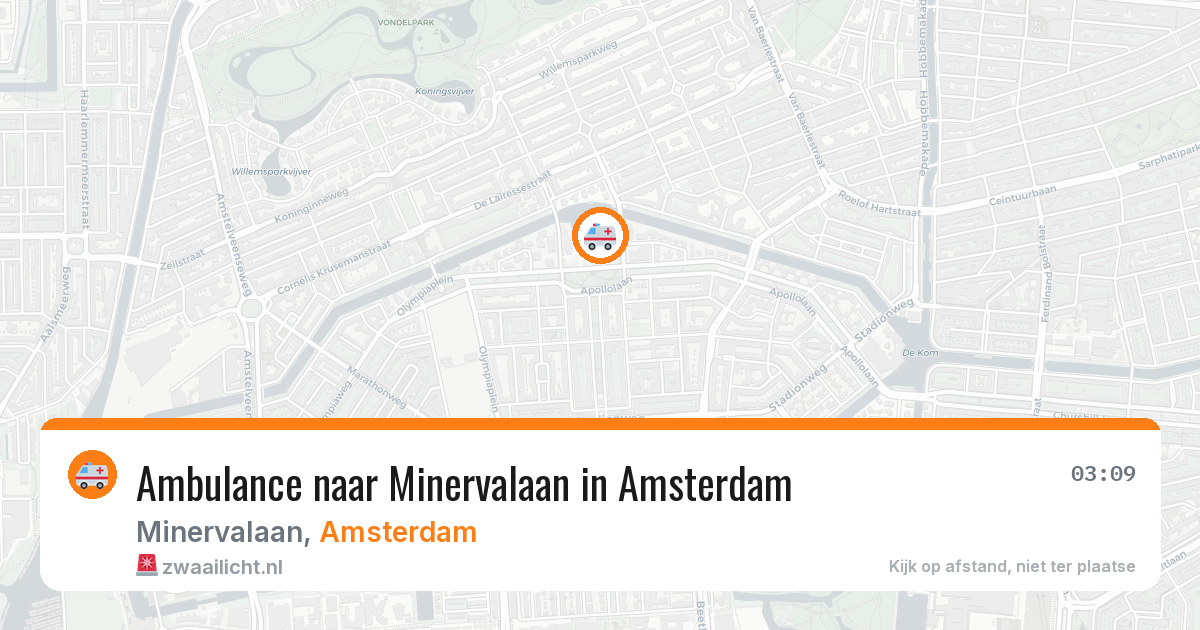 Ambulance naar Minervalaan in Amsterdam — 18 jun 2026