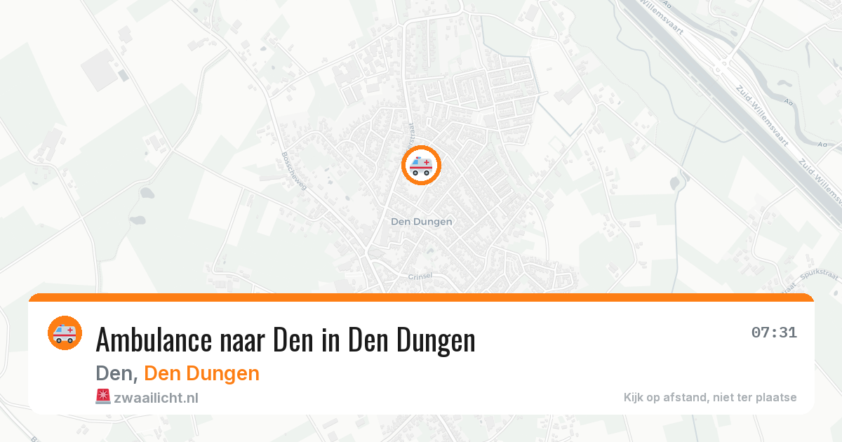 Ambulance naar Den in Den Dungen — 7 aug 2026