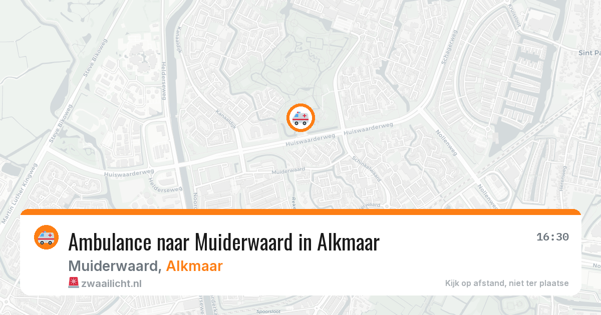 Ambulance naar Muiderwaard in Alkmaar — 7 jul 2026