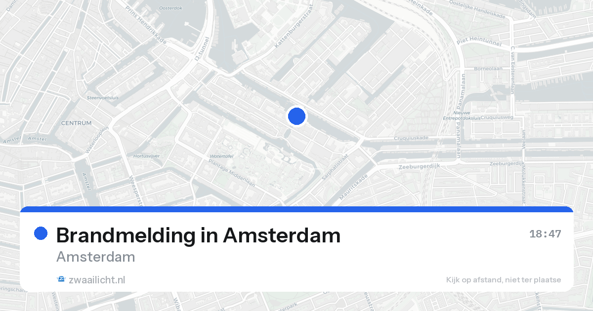 Brandmelding in Amsterdam — 21 aug 2026