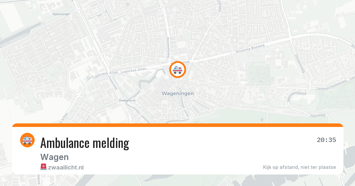 Ambulance melding — 13 apr 2026