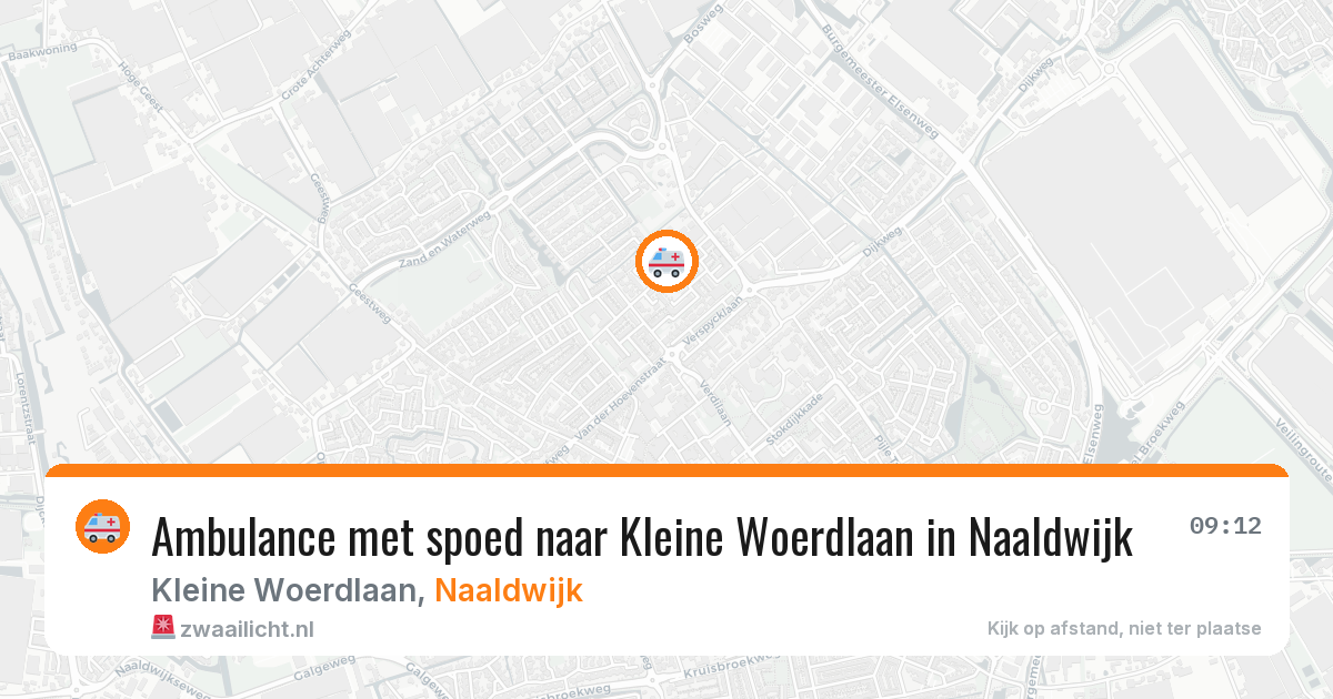 Ambulance met spoed naar Kleine Woerdlaan in Naaldwijk — 21 jan 2026