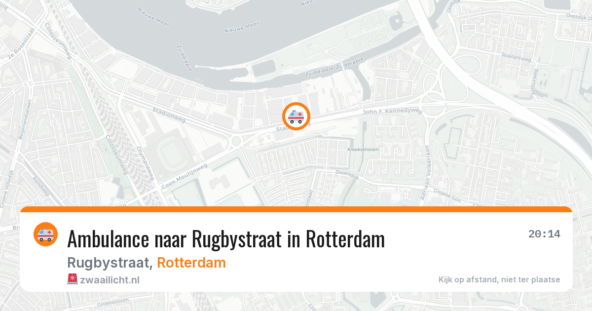 Ambulance naar Rugbystraat in Rotterdam — 6 apr 2026