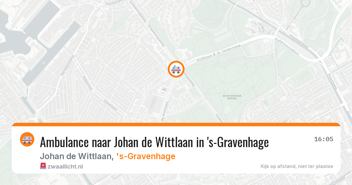 Ambulance naar Johan de Wittlaan in 's-Gravenhage — 12 mrt 2026