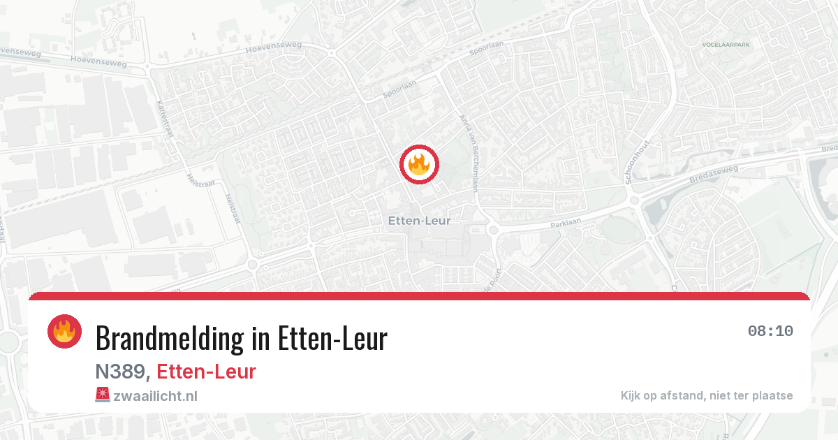 Brandmelding in Etten-Leur — 5 mei 2026