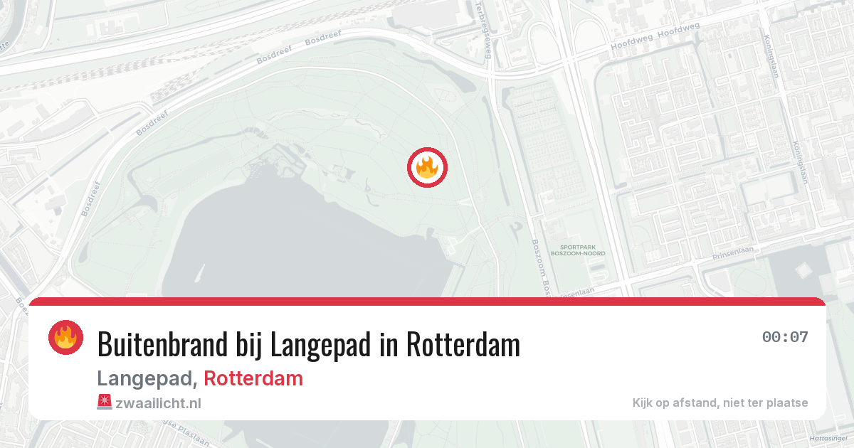 Buitenbrand bij Langepad in Rotterdam — 3 apr 2026