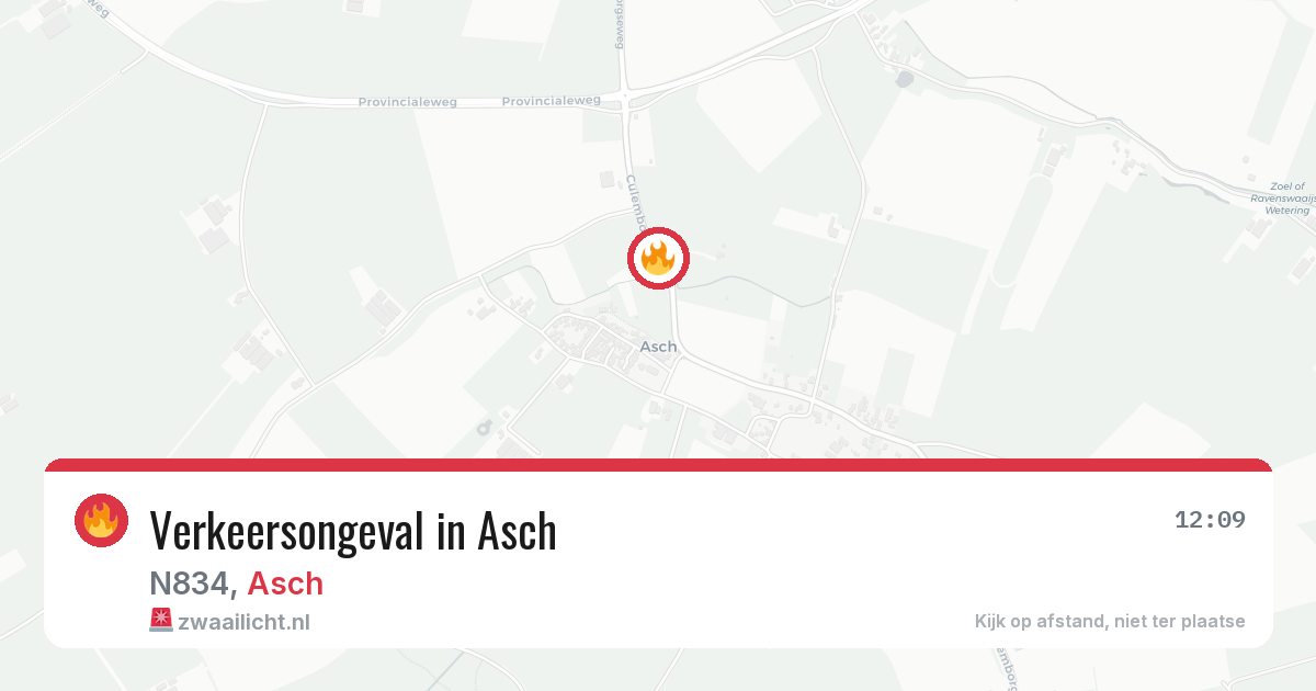 Verkeersongeval in Asch — 27 jun 2026