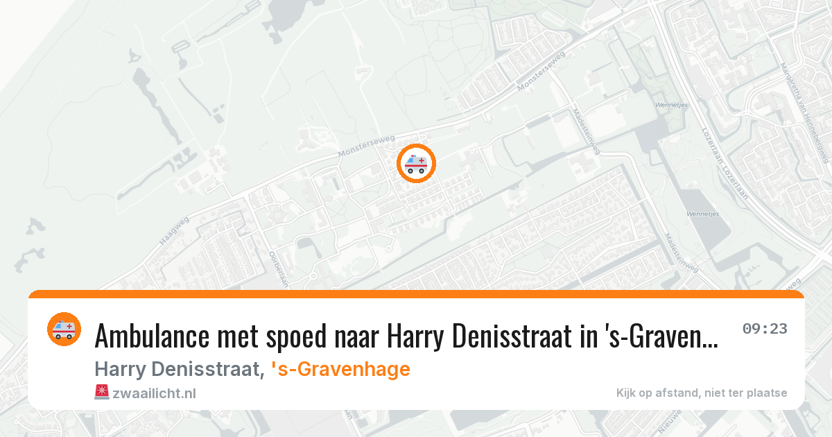 Ambulance met spoed naar Harry Denisstraat in 's-Gravenhage — 7 mei 2026
