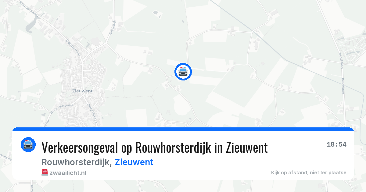 Verkeersongeval op Rouwhorsterdijk in Zieuwent — 23 apr 2026