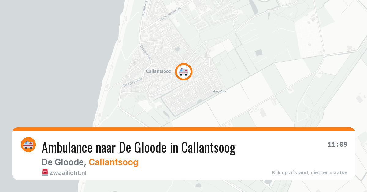 Ambulance naar De Gloode in Callantsoog — 12 jul 2026