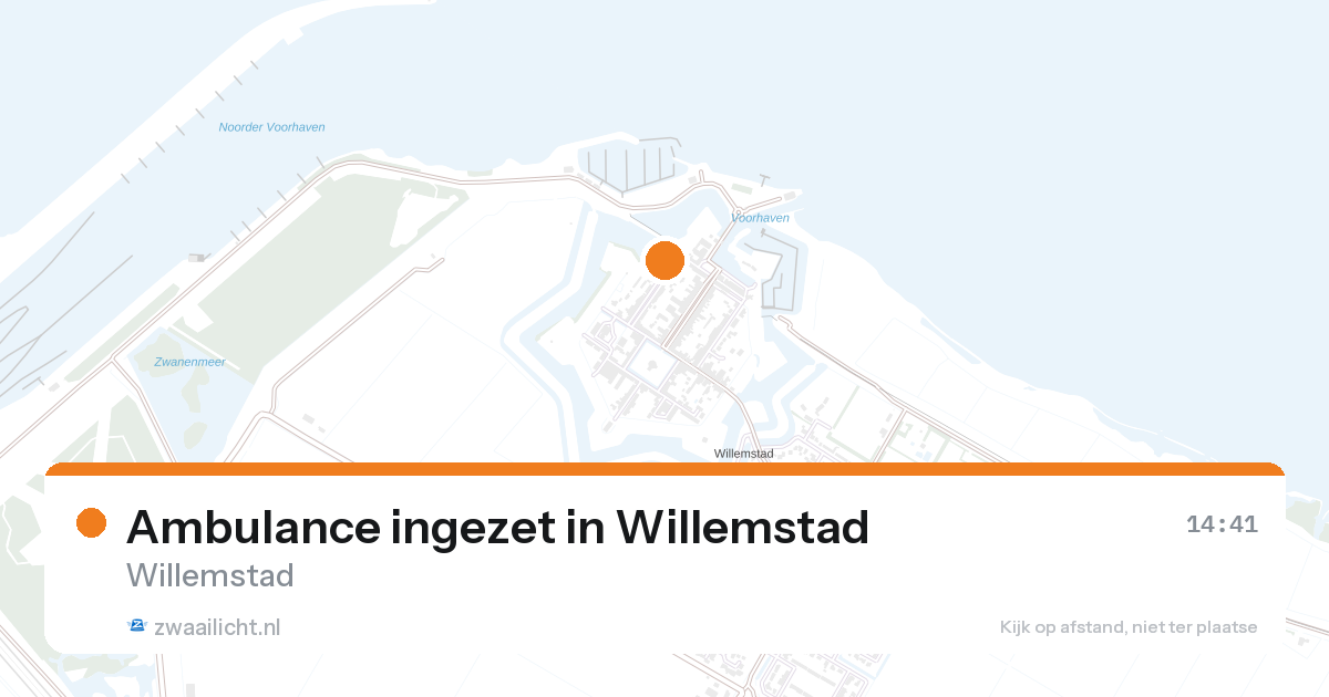 Ambulance ingezet in Willemstad — 30 jun 2026