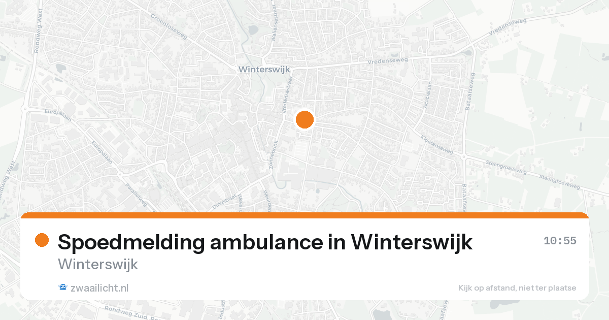 Spoedmelding ambulance in Winterswijk — 22 aug 2026