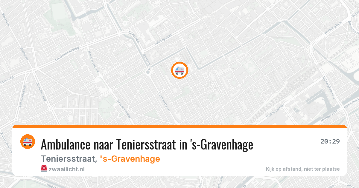 Ambulance naar Teniersstraat in 's-Gravenhage — 24 jun 2026