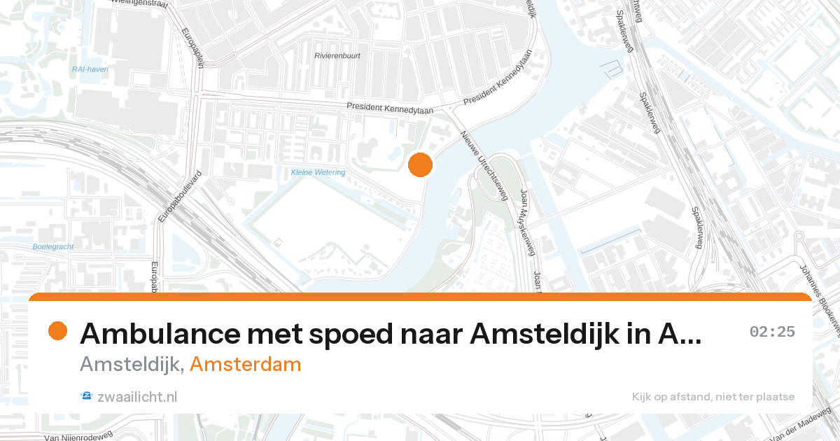 Ambulance met spoed naar Amsteldijk in Amsterdam — 7 feb 2026