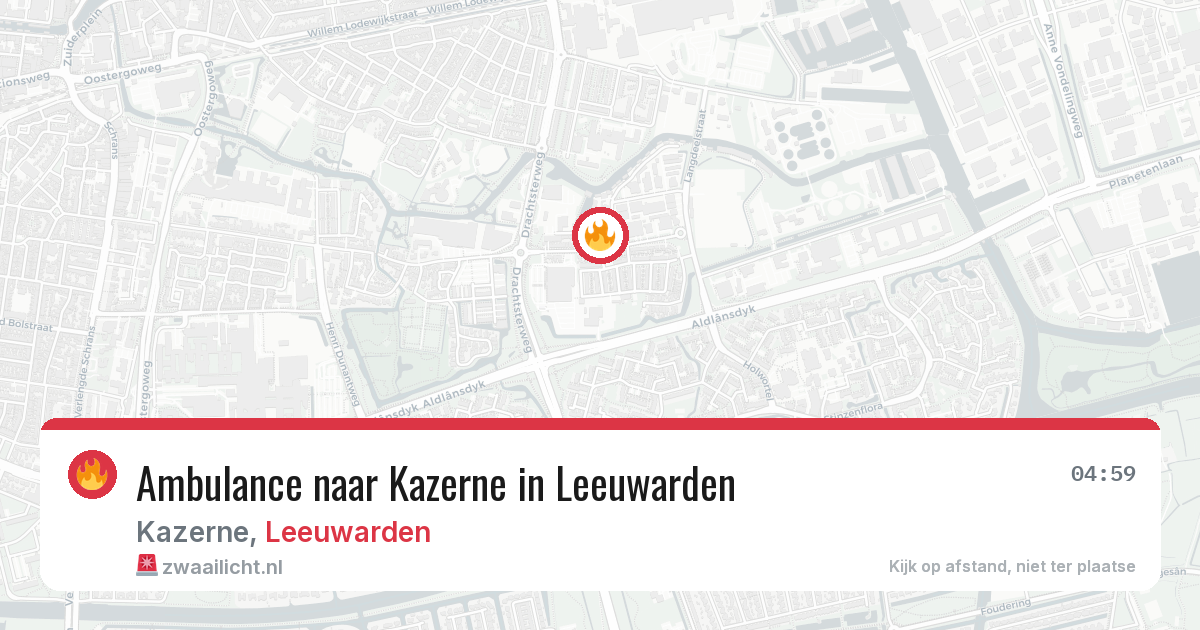 Ambulance naar Kazerne in Leeuwarden — 8 mei 2026