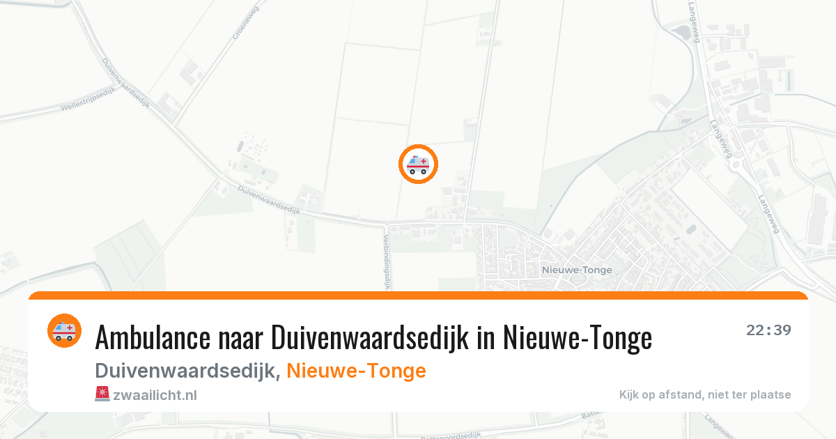 Ambulance naar Duivenwaardsedijk in Nieuwe-Tonge — 17 mrt 2026
