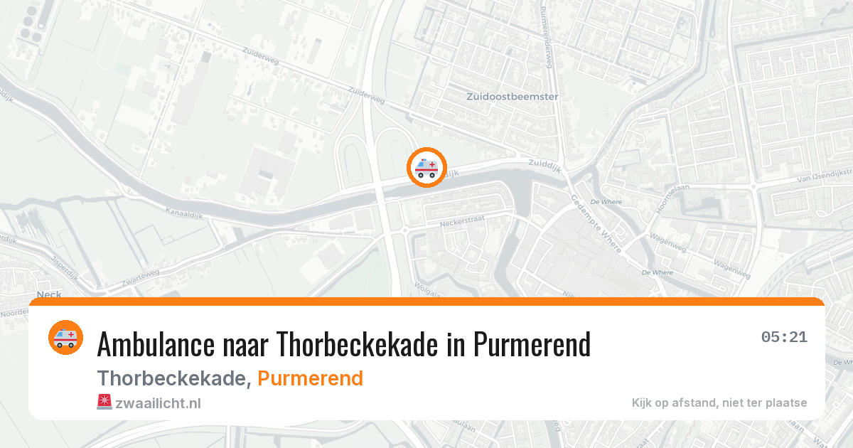 Ambulance naar Thorbeckekade in Purmerend — 25 jul 2026