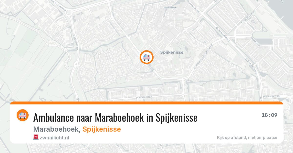 Ambulance naar Maraboehoek in Spijkenisse — 18 jun 2026
