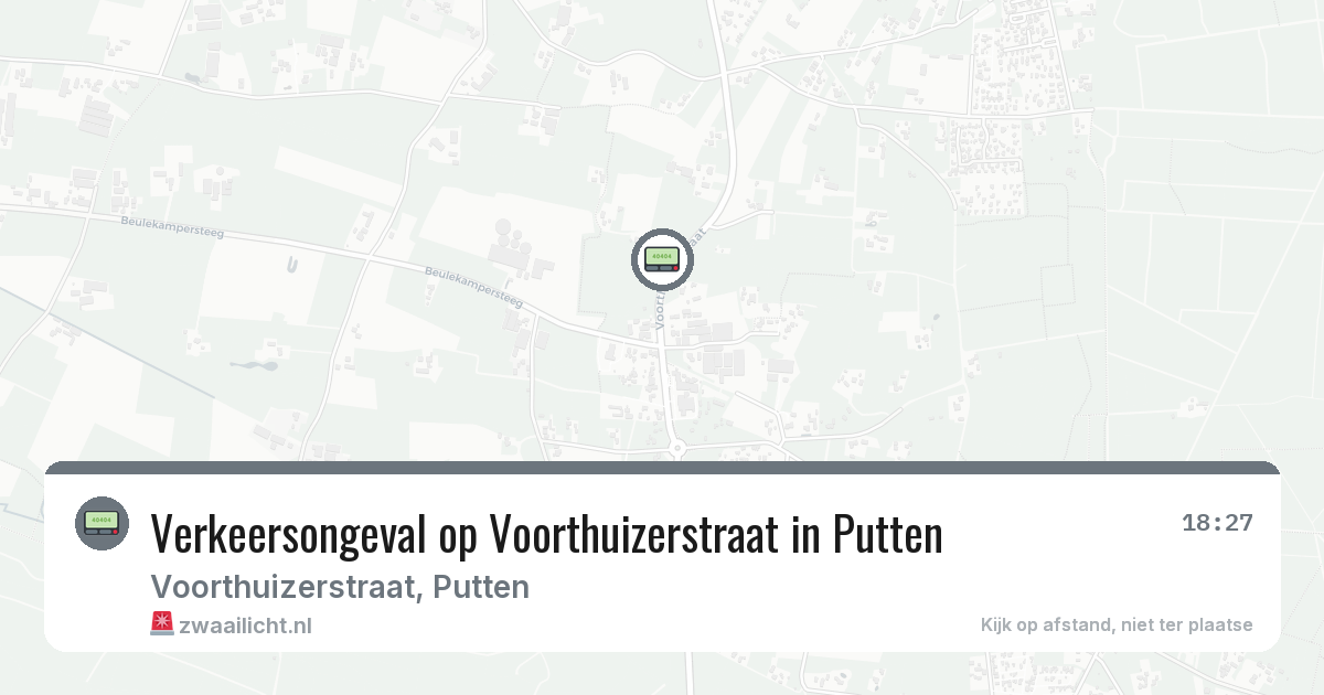 Verkeersongeval op Voorthuizerstraat in Putten — 13 mei 2026