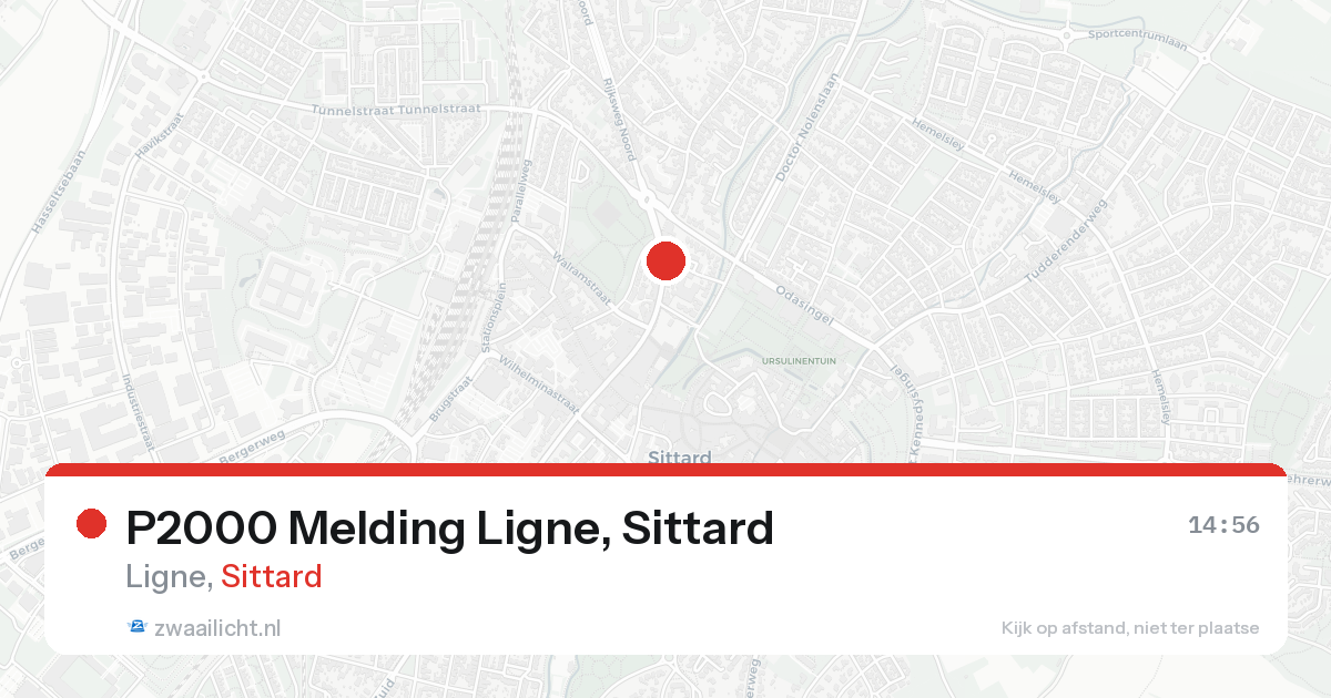 P2000 Melding Ligne, Sittard — 7 feb 2026