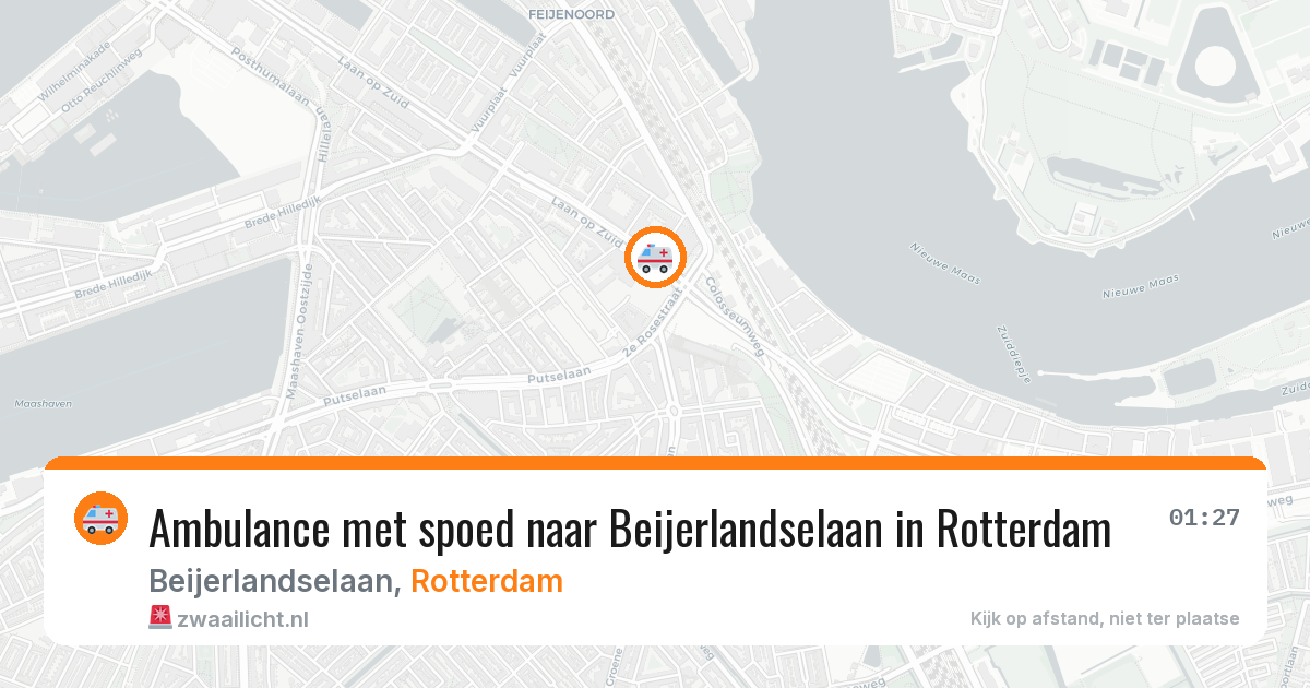 Ambulance met spoed naar Beijerlandselaan in Rotterdam — 8 apr 2026