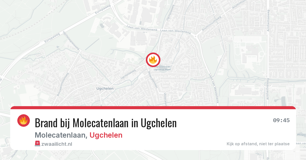 Brand bij Molecatenlaan in Ugchelen — 1 aug 2026