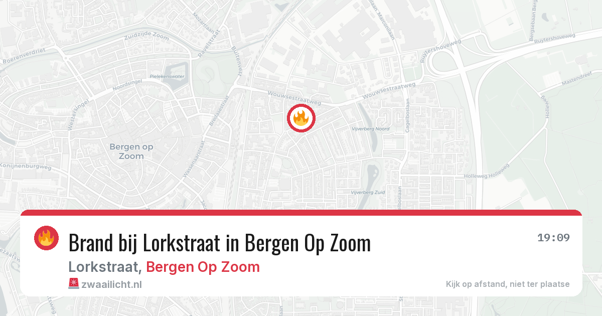 Brand bij Lorkstraat in Bergen Op Zoom — 24 mrt 2026