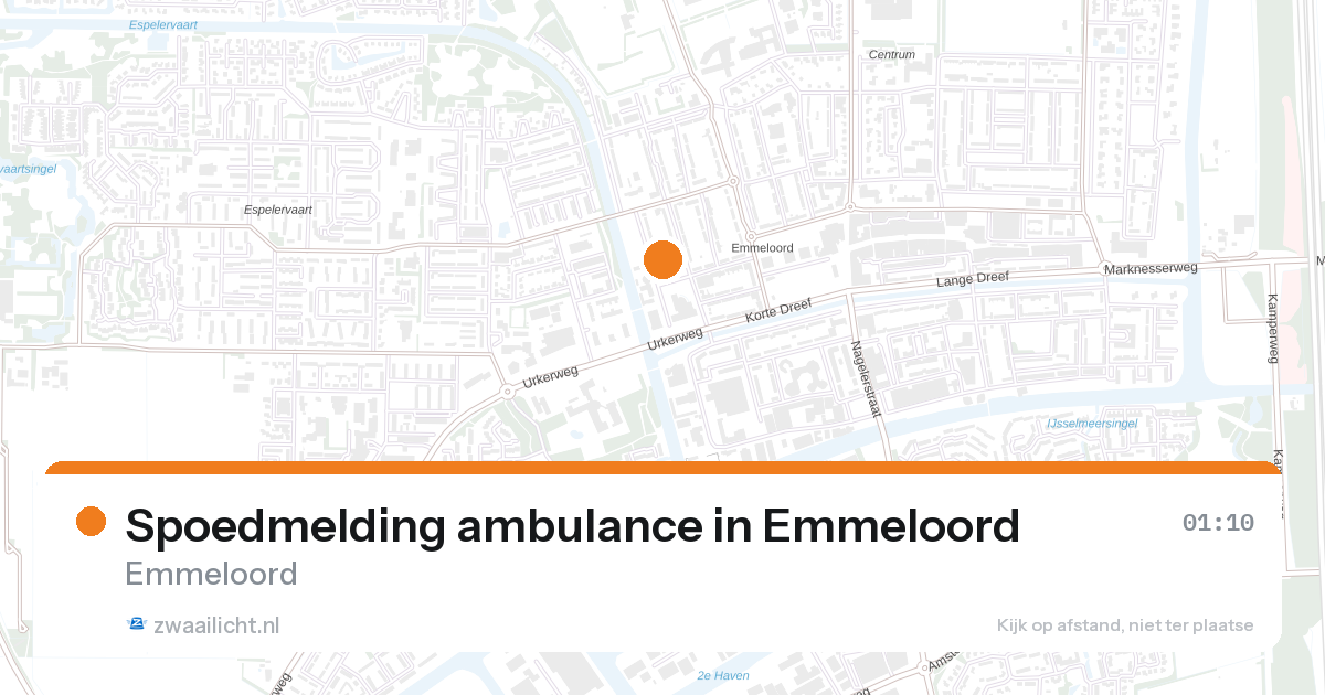 Spoedmelding ambulance in Emmeloord — 1 feb 2026
