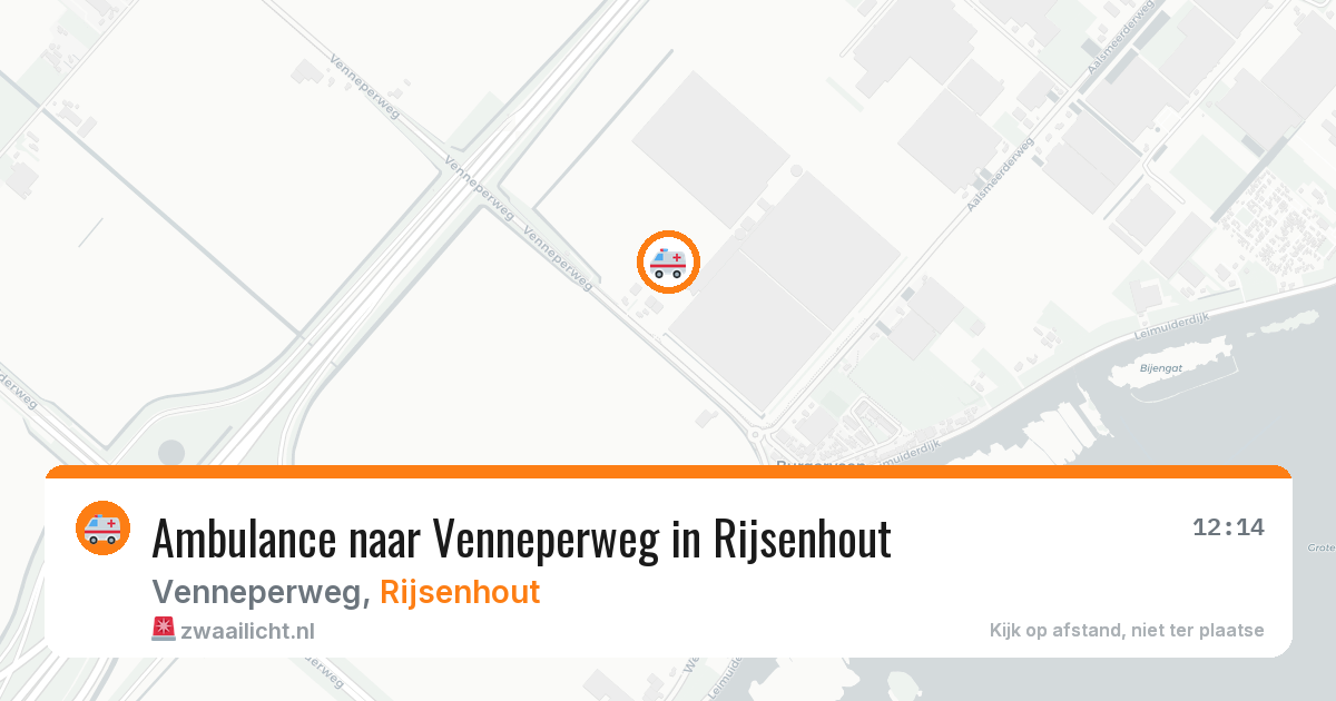 Ambulance naar Venneperweg in Rijsenhout — 3 aug 2026