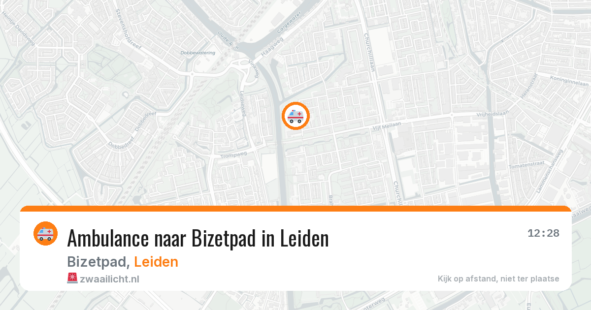 Ambulance naar Bizetpad in Leiden — 7 mei 2026